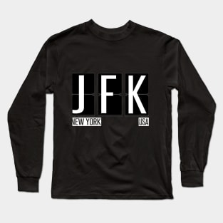 JFK - New York Airport Code Souvenir or Gift Shirt Long Sleeve T-Shirt